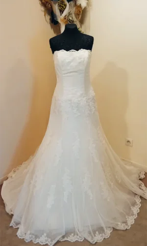 Robe sirène bustier satin