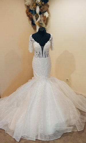 Robe sirène full perle