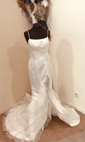 Robe sirène Livia organza (upcycling)
