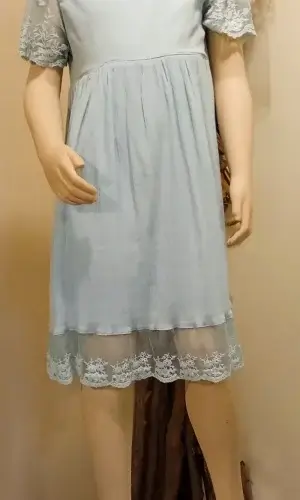 Robe fillette bleu clair