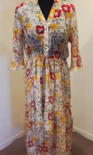 robe cocktail fleuri