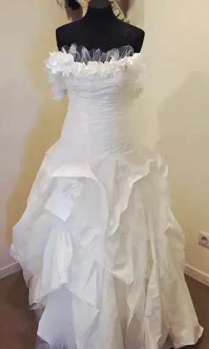 robe de mariée satin et tulle