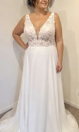 Robe de mariée fluide