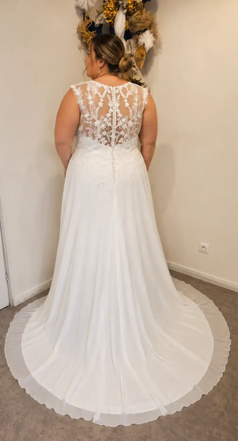 Robe de mariée mousseline – Image 2