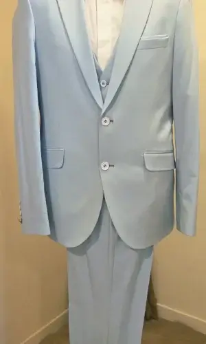 Costume Homme bleu clair